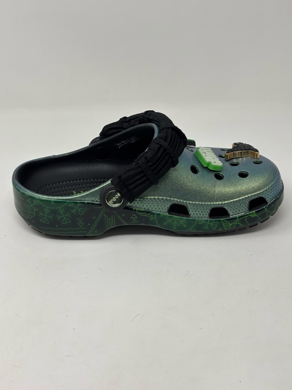 CROCS X Wicked Elphaba Classic Crocs Shoes Size Women’s 7 - Picture 7 of 16